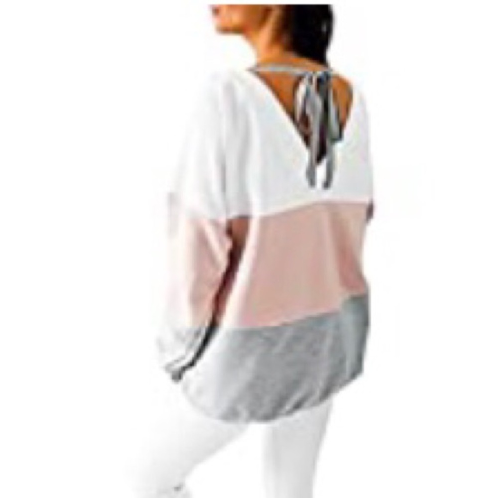 Yidarton crew neck with back lace tie